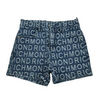 John Richmond Short In Denim Tinta Unita con Stampa per Bambina RGP26122SH BLU JOHN RICHMOND 