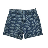 John Richmond Short In Denim Tinta Unita con Stampa per Bambina RGP26122SH BLU JOHN RICHMOND 