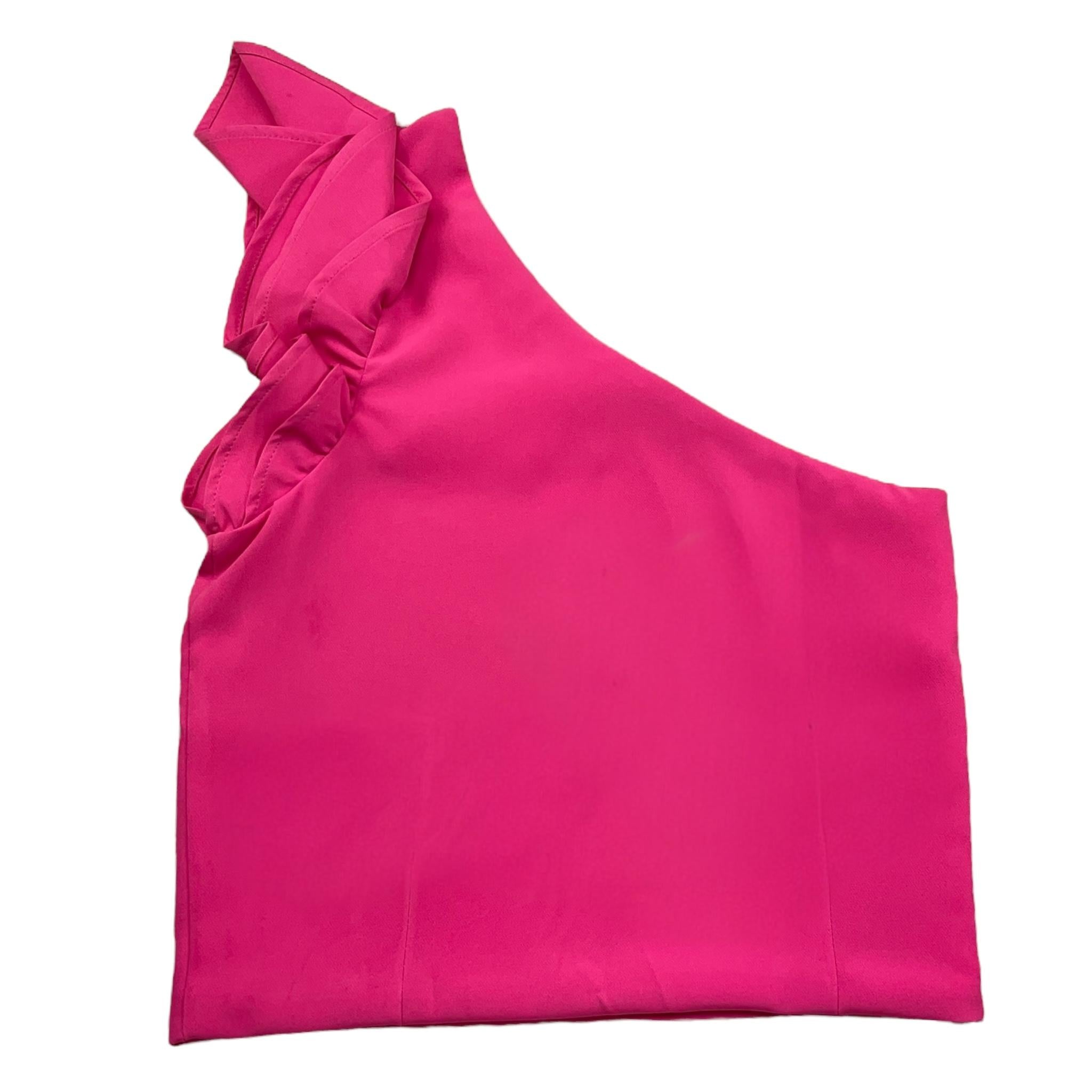 Paris Hilton Top Monospalla Tinta Unita per Bambina PHJTP1998 FUXIA PARIS HILTON 