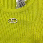 Liu Jo Canotta Tinta Unita con Logo per Bambina GA5041 VERDE LIU JO 