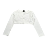 Monnalisa Coprispalle Tinta Unita per Bambina CARDG BIANCO MONNALISA 