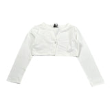 Monnalisa Coprispalle Tinta Unita per Bambina CARDG BIANCO MONNALISA 