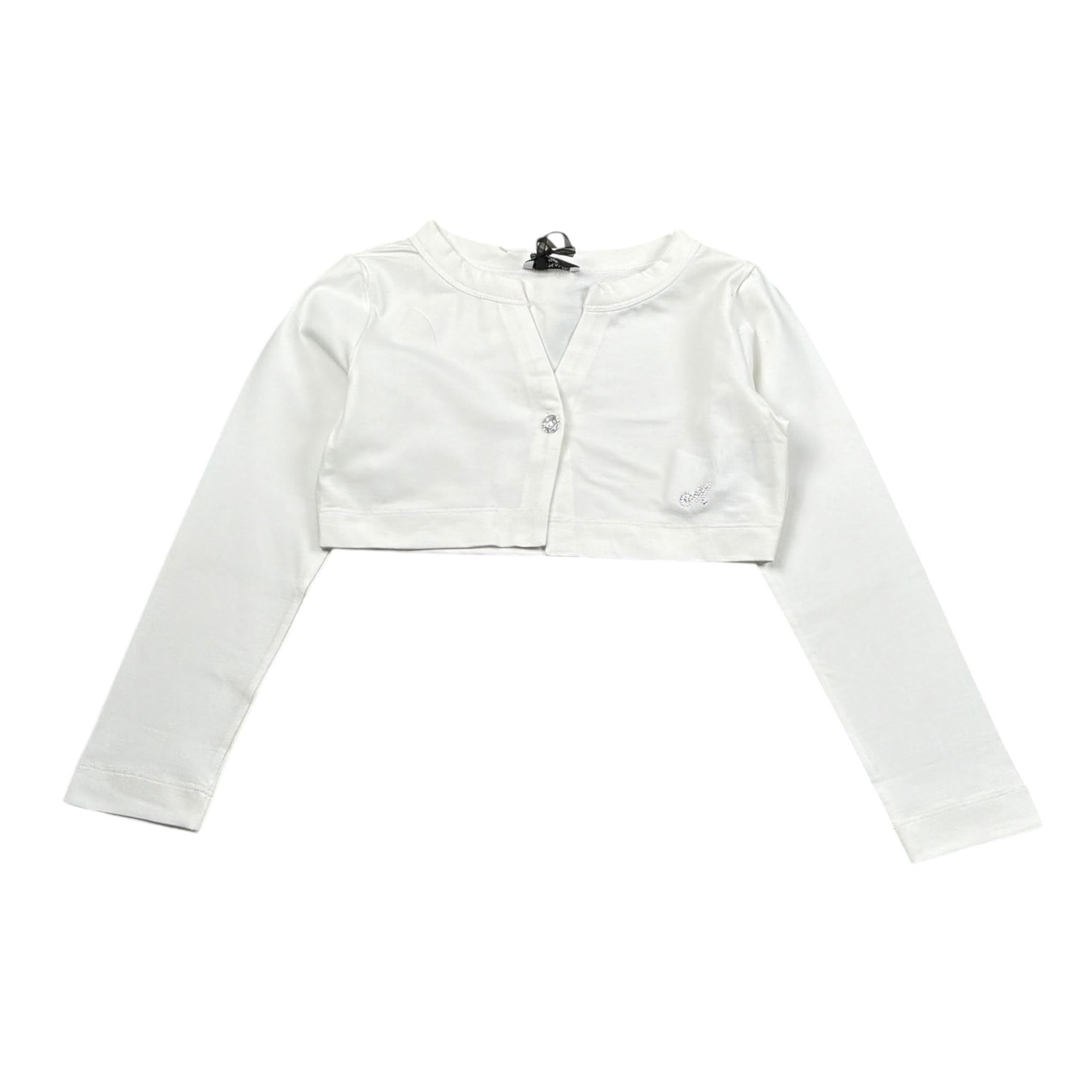 Monnalisa Coprispalle Tinta Unita per Bambina CARDG BIANCO MONNALISA 