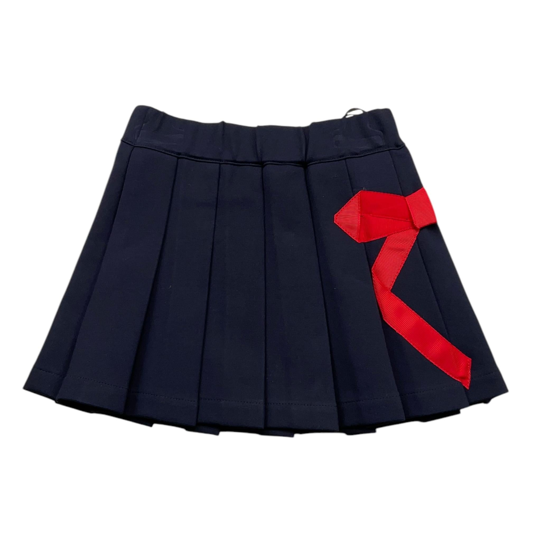 TRUSSARDI gonna tinta unita con fiocco Blu per Neonata TIA25212GO BLU TRUSSARDI 