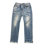AK47 jeans tinta unita con girovita regolabile Azzurro per Bambino LAVM AZZURRO AK47 