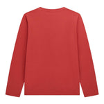 Guess Shirt Girocollo Tinta Unita con Stampa per Bambino N5RI01K8HM4J ROSSO GUESS 