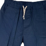 Over-D Pantalone Tinta Unita con Elastico In Vita Blu per Bambino