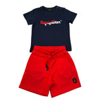 Refrigiwear Completo 2 Pezzi T-Shirt-Bermuda per Bambino 208DRMNS25JX ROSSO/BLU REFRIGIWEAR 