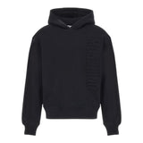 MOSCHINO felpa tinta unita con cappuccio Nero per Bambino HNF07K NERO MOSCHINO 