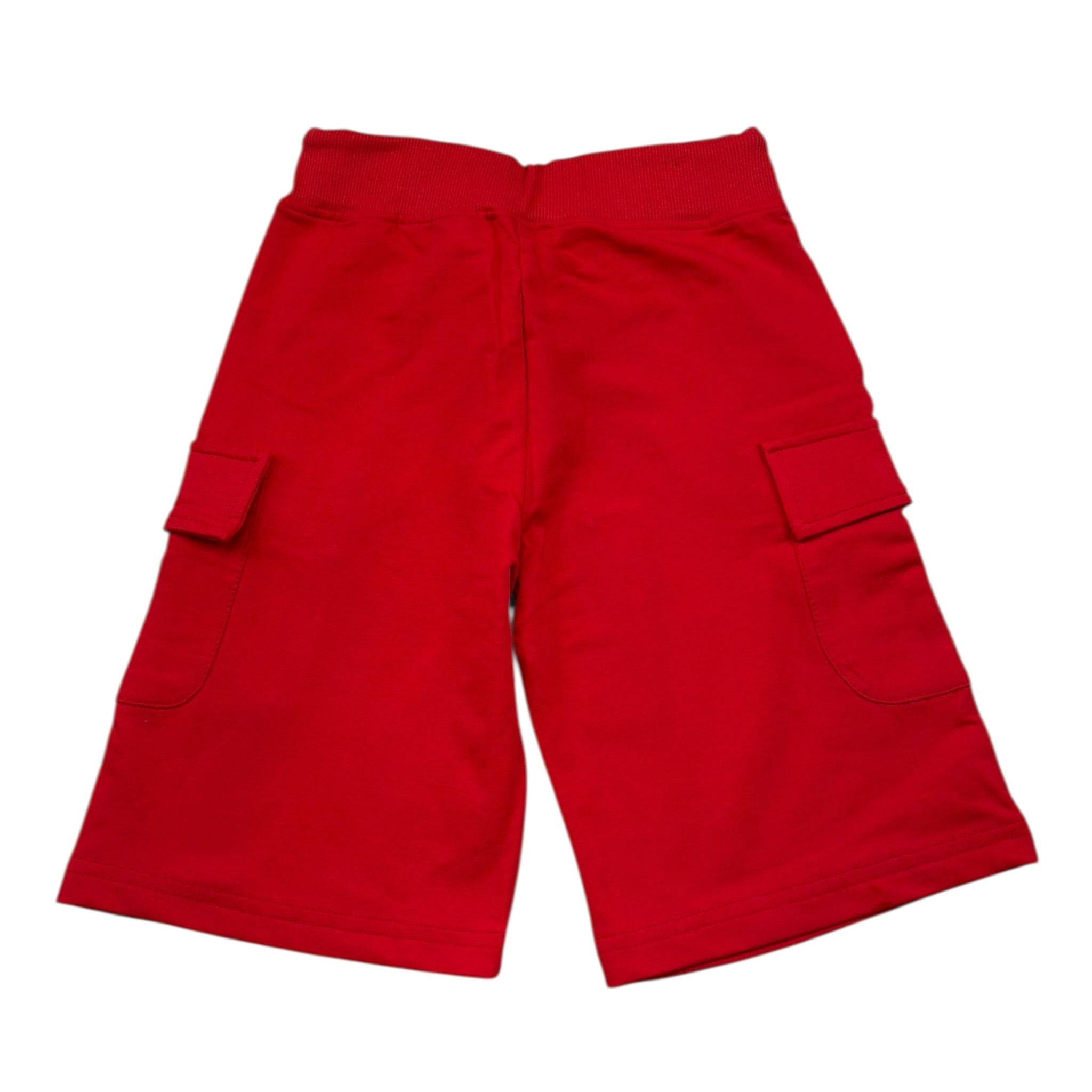 Zu+Elements Bermuda Tinta Unita con Tasconi per Bambino ZU254 ROSSO ZU+ELEMENTS 