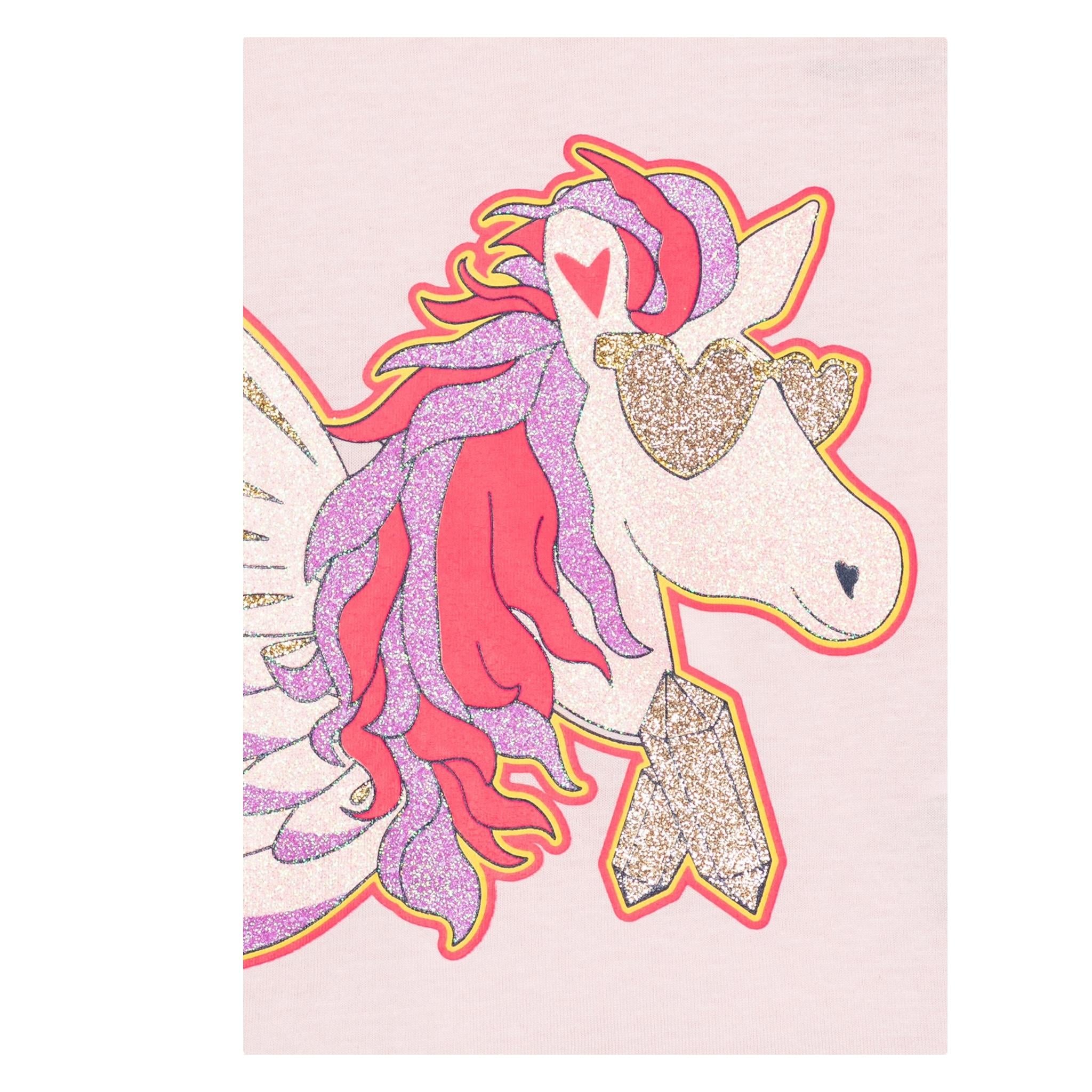 BillIEBLUSH shirt girocollo tinta unita con stampa  Rosa per Neonata U20478 ROSA BillIEBLUSH 