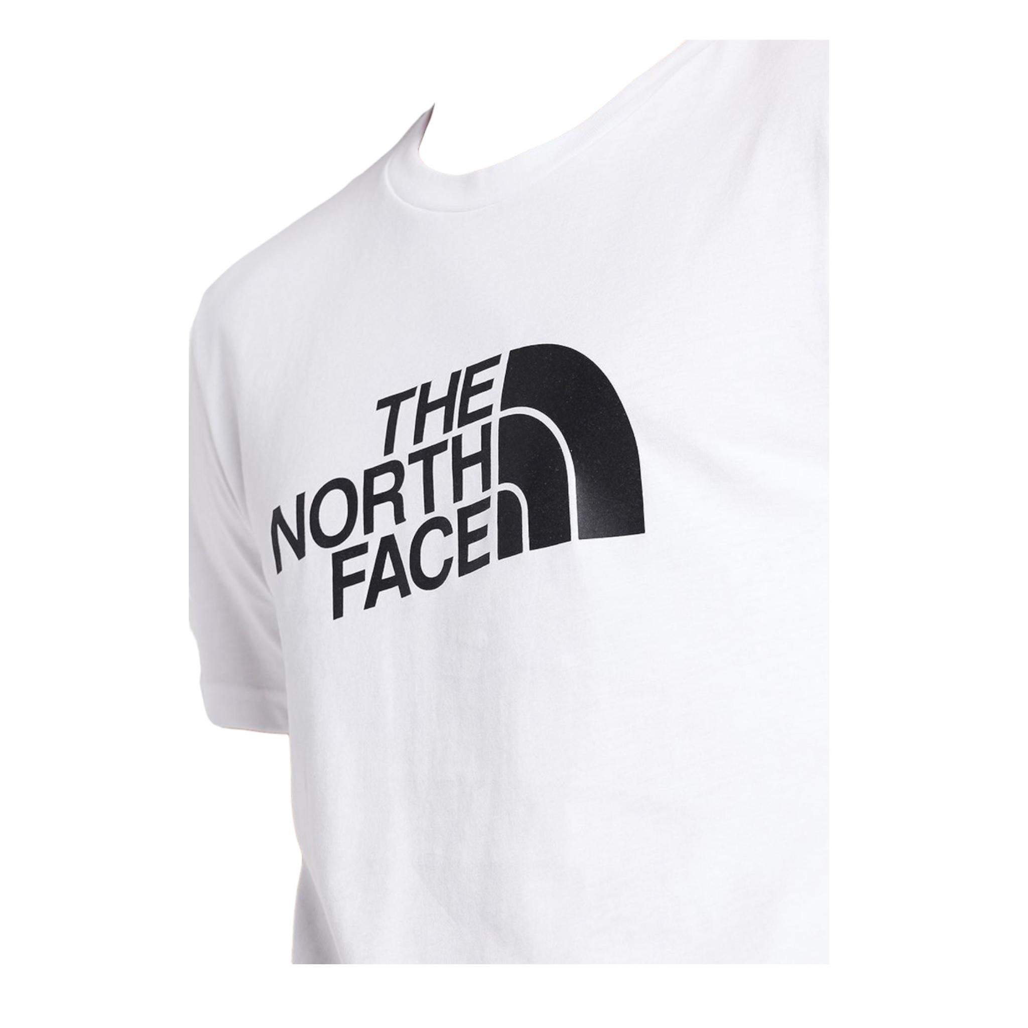 The North Face T-Shirt Girocollo Tinta Unita con Stampa per Bambino NF0A855CFN41 BIANCO THE NORTH FACE 
