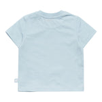 K-Way T-Shirt Girocollo Tinta Unita con Logo per Neonato K11613WXX AZZURRO K-WAY 