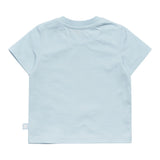 K-Way T-Shirt Girocollo Tinta Unita con Logo per Neonato K11613WXX AZZURRO K-WAY 