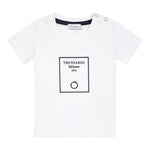 Trussardi T-Shirt tinta unita con Stampa Bianco per Neonato TIP25046TSX BIANCO TRUSSARDI 