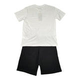 Diadora Completo 2 Pezzi T-Shirt-Bermuda Bicolore per Bambino 102181711 BIANCO/NERO DIADORA 