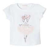 Liu Jo T-Shirt Girocollo Tinta Unita con Stampa per Neonata KA496 PANNA LIU JO 