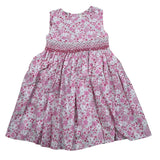 Malvi & Co Abito Giromanica Tinta Unita Fantasia Floreale per Neonata S25M016VEPP BIANCO MALVI & CO 