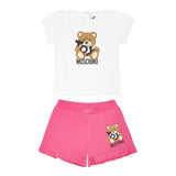 Moschino Completo 2 Pezzi T-Shirt-Short per Neonata MAG01OXX BIANCO MOSCHINO 