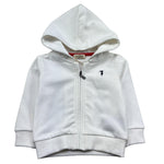 Trussardi Felpa con Zip E Cappuccio Tinta Unita con Logo per Neonato TIP26090FE BIANCO TRUSSARDI 