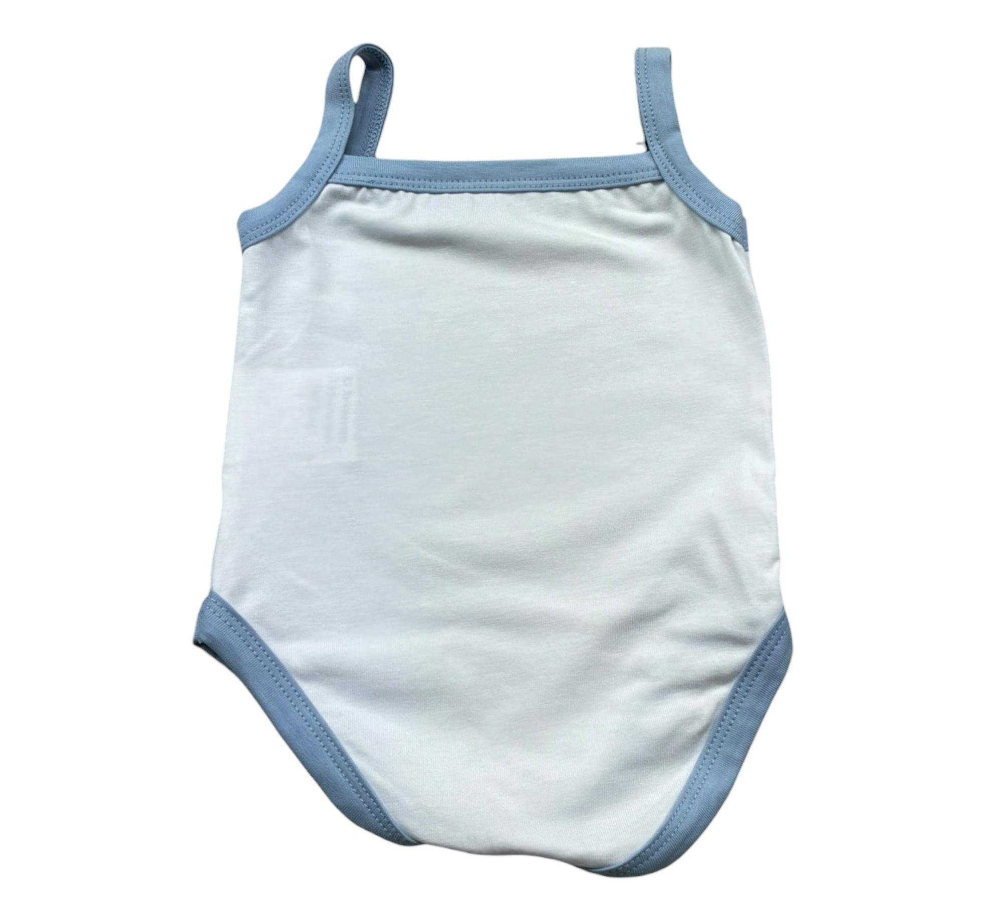 Trussardi Body Bretelline Tinta Unita con Logo per Neonata TIP26125BD BIANCO TRUSSARDI 