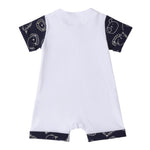 Minibanda Pagliaccetto Mezza Manica Tinta Unita per Neonato 3B686 BIANCO MINIBANDA 