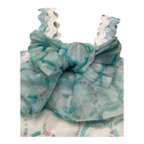 Miss Grant Top Giromanica Tinta Unita Stampa Fantasia per Neonata MG1316 VERDE ACQUA MISS GRANT 