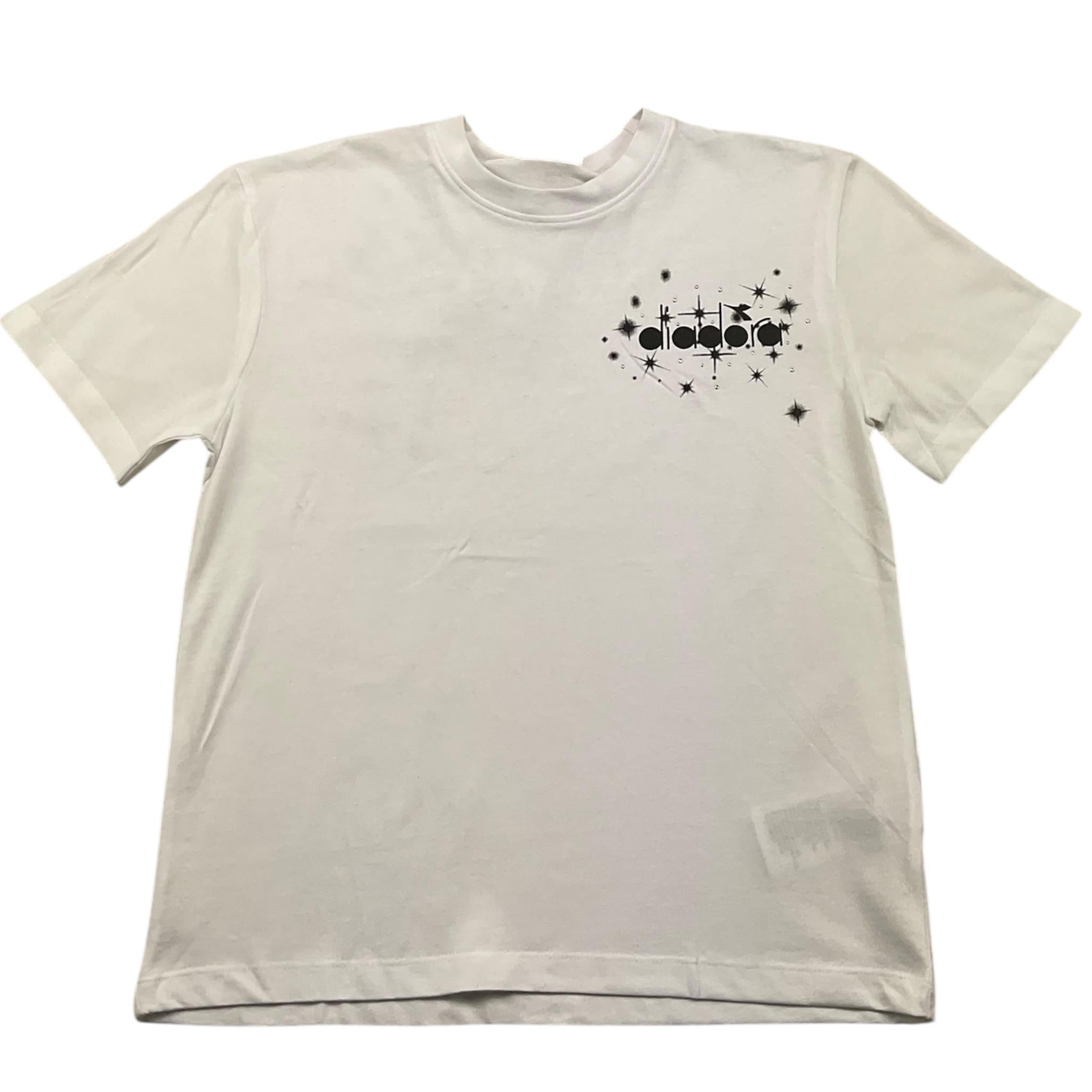 DIADORA t-shirt girocollo tint unita con stampa logo Bianco per Bambina F4DIJGTH051 BIANCO DIADORA 