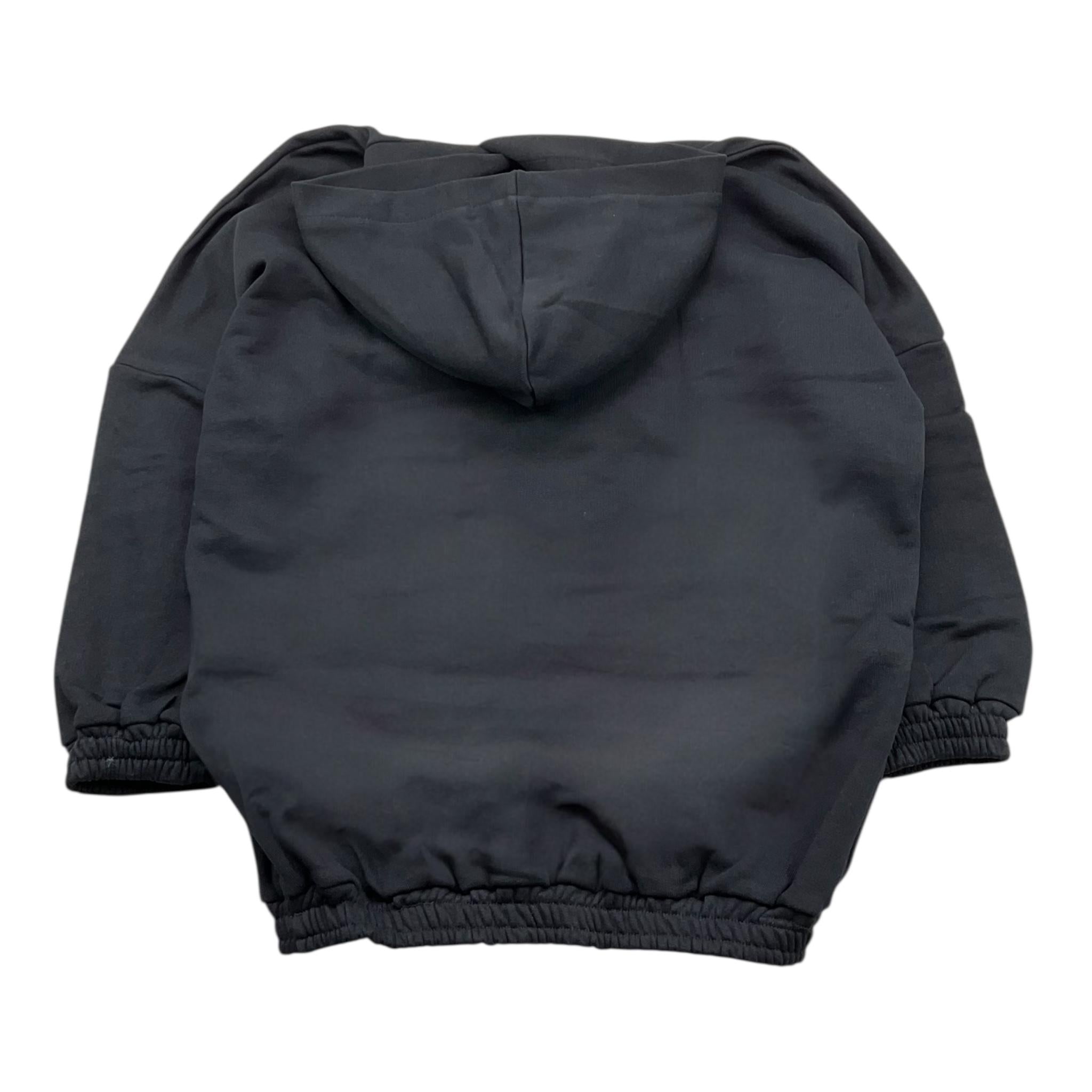 NAICE abito tinta unita modello felpa con stampa Nero per Bambina 27219 NERO NAICE 