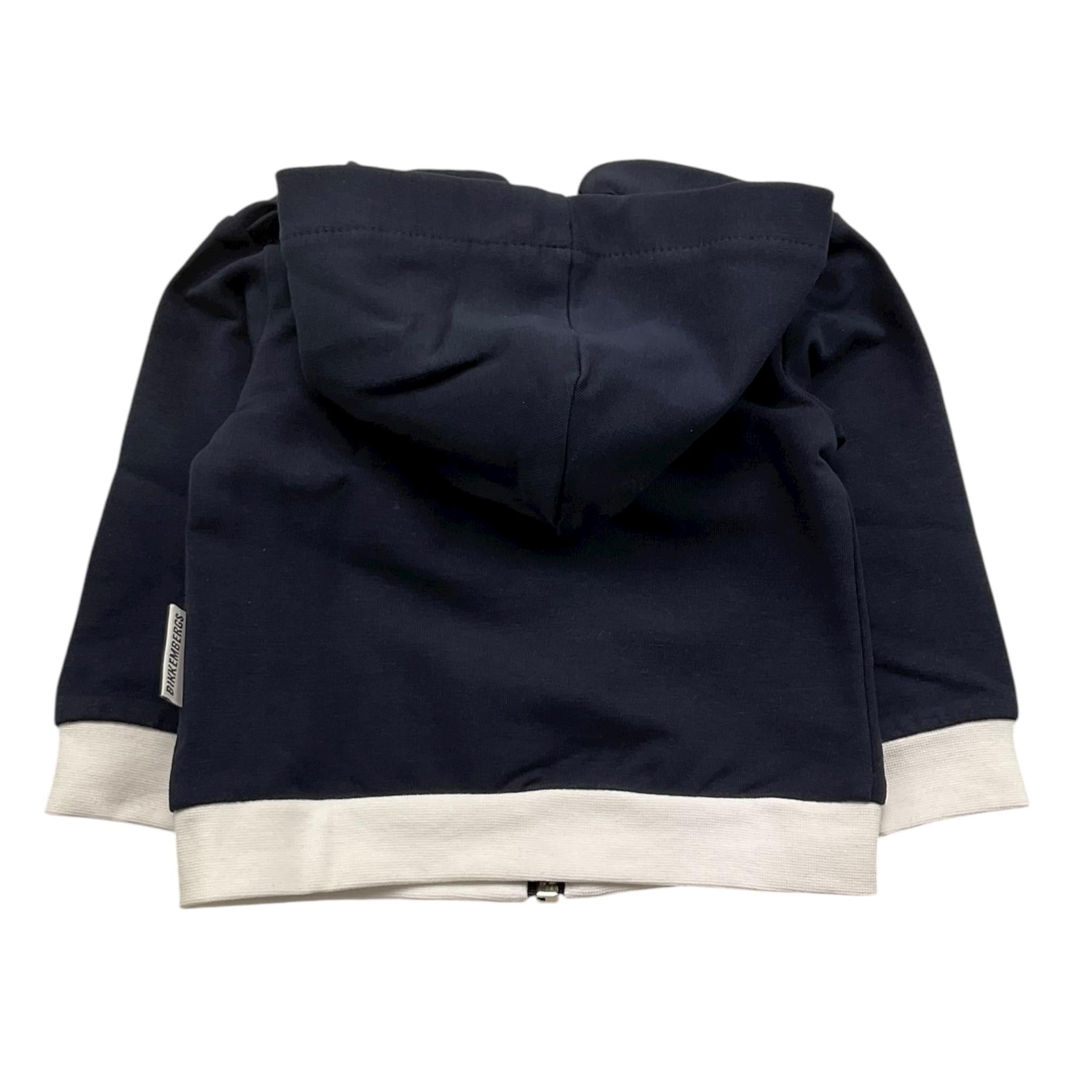 Bikkembergs Felpa con Zip E Cappuccio Tinta Unita per Neonato BK1759 BLU BiKKEMBERGS 