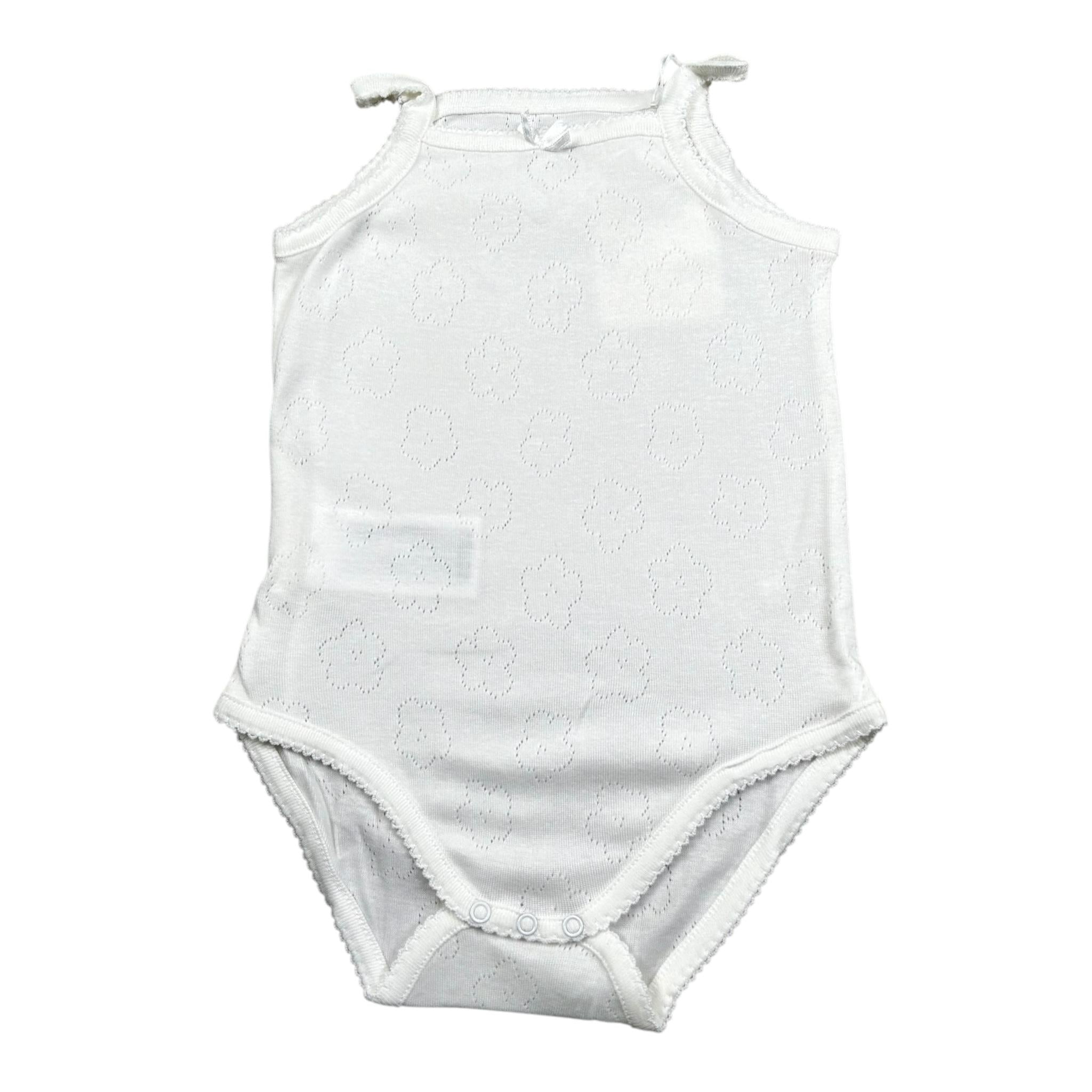 Mayoral Body Tinta Unita A Bretelle per Neonata 168 BIANCO MAYORAL 