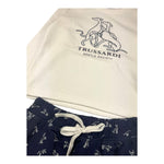 TRUSSARDI completo 2 pezzi shirt-gonna bicolore Bianco/blu per Bambina TGA25038CF BIANCO/BLU TRUSSARDI 