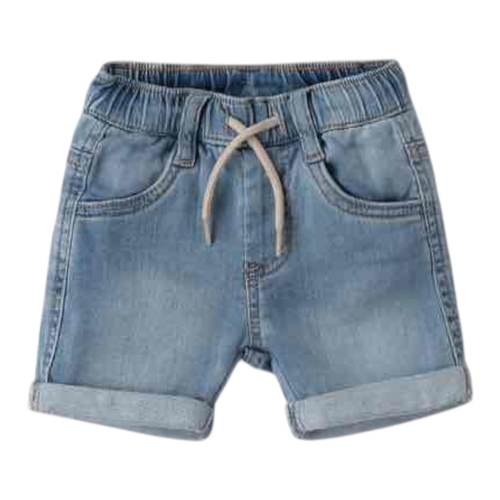 Sarabanda Bermuda tinta unita In Denim Blu per Neonato 3B625 BLU SARABANDA 