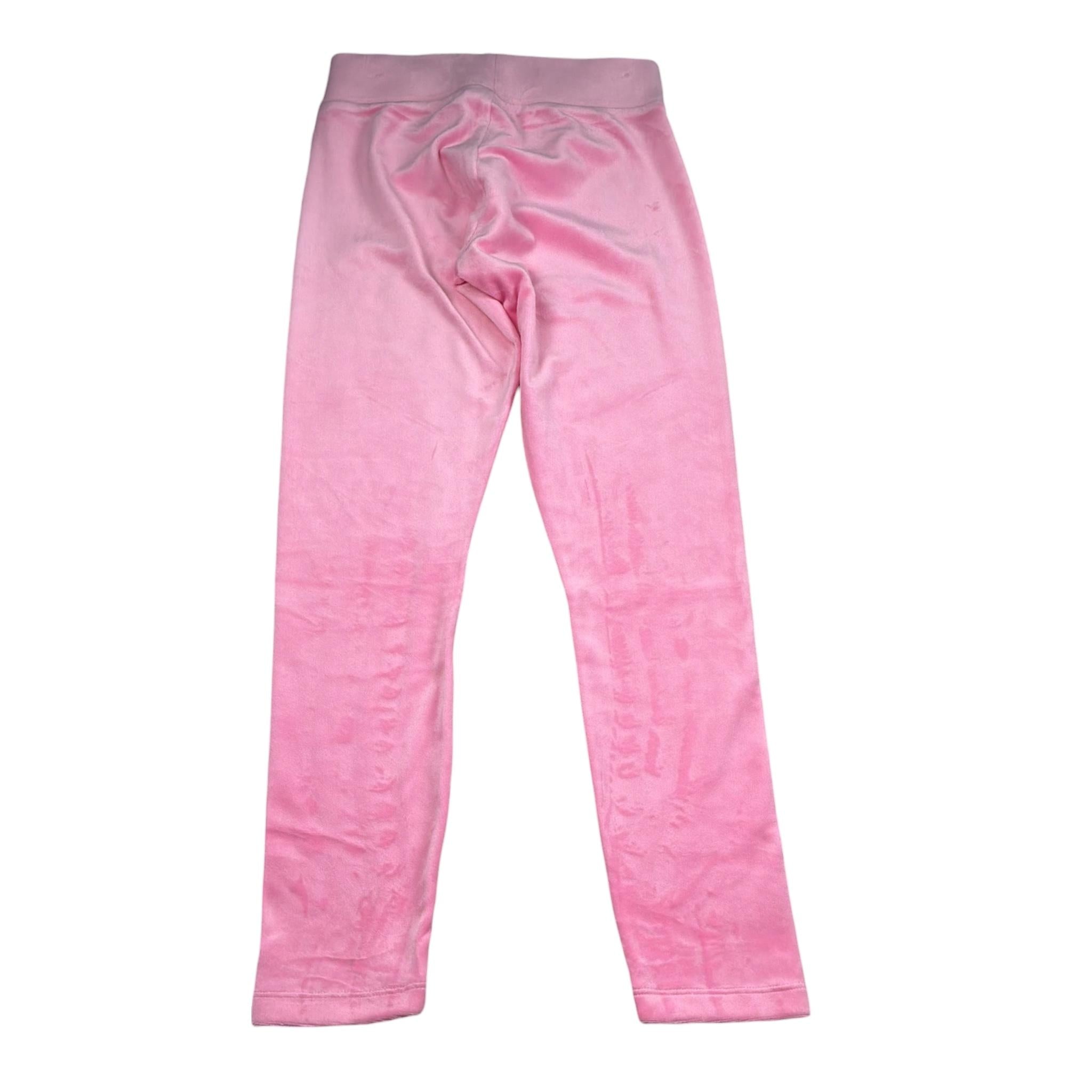 Juicy Couture Leggins Tinta Unita In Velluto per Bambina JBX66177 ROSA JUICY COUTURE 