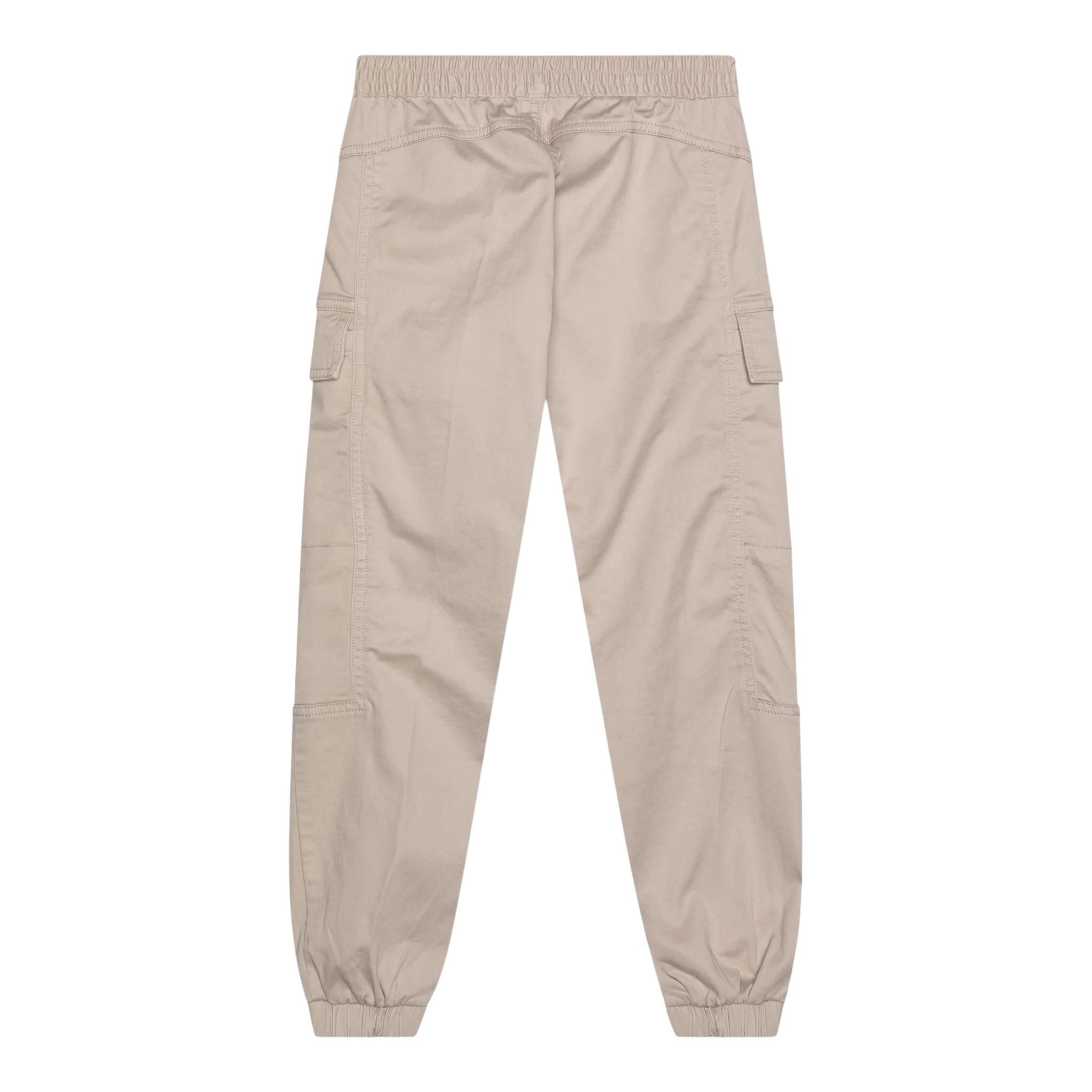 Calvin Klein Pantalone Tinta Unita con Elastico In Vita E Tasconi per Bambino IB0IB02270 BEIGE CALVIN KLEIN 