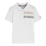 Boss Polo Mezza Manica Tinta Unita per Neonato J52100X BIANCO BOSS 