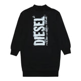 Diesel Abito Tinta Unita Modello Felpa per Bambina J01438 NERO DIESEL 