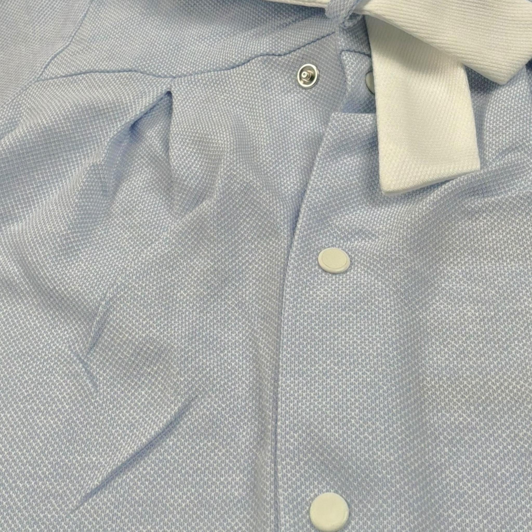 La Stupenderia Pagliaccetto Tinta Unita Mezza Manica per Neonato TBTT61 AZZURRO LA STUPENDERIA 