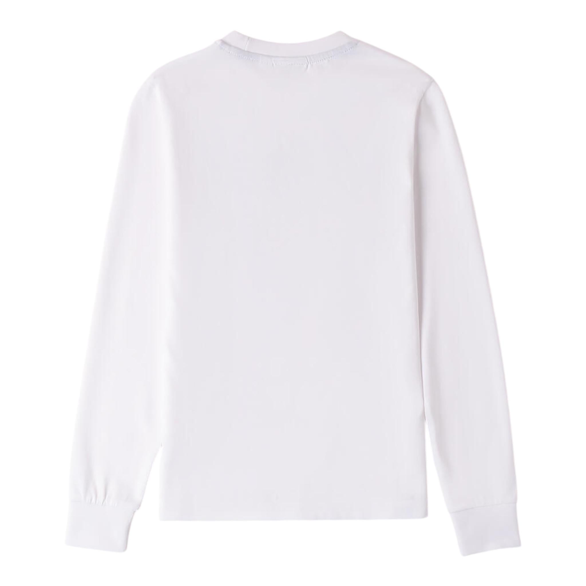 SARABANDA shirt girocollo tinta unita con stampa in contrasto Bianco per Bambino 0A514 BIANCO SARABANDA 