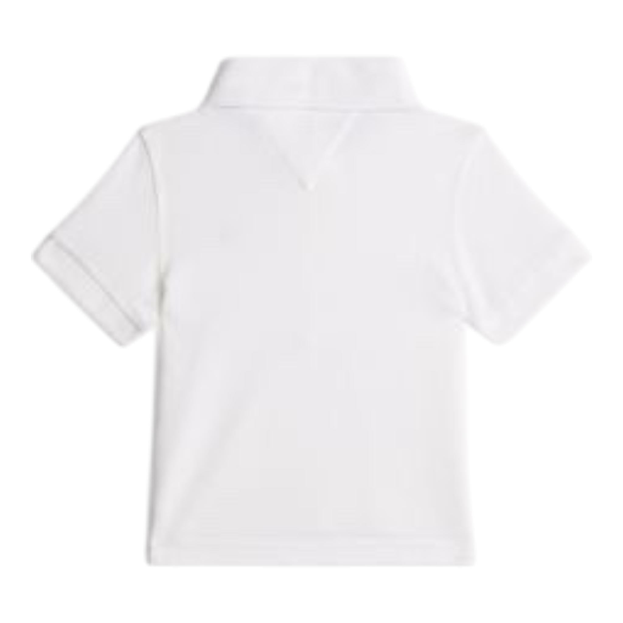 Calvin Klein Polo Mezza Manica Tinta Unita con Logo per Neonato IN0IN00170 BIANCO CALVIN KLEIN 