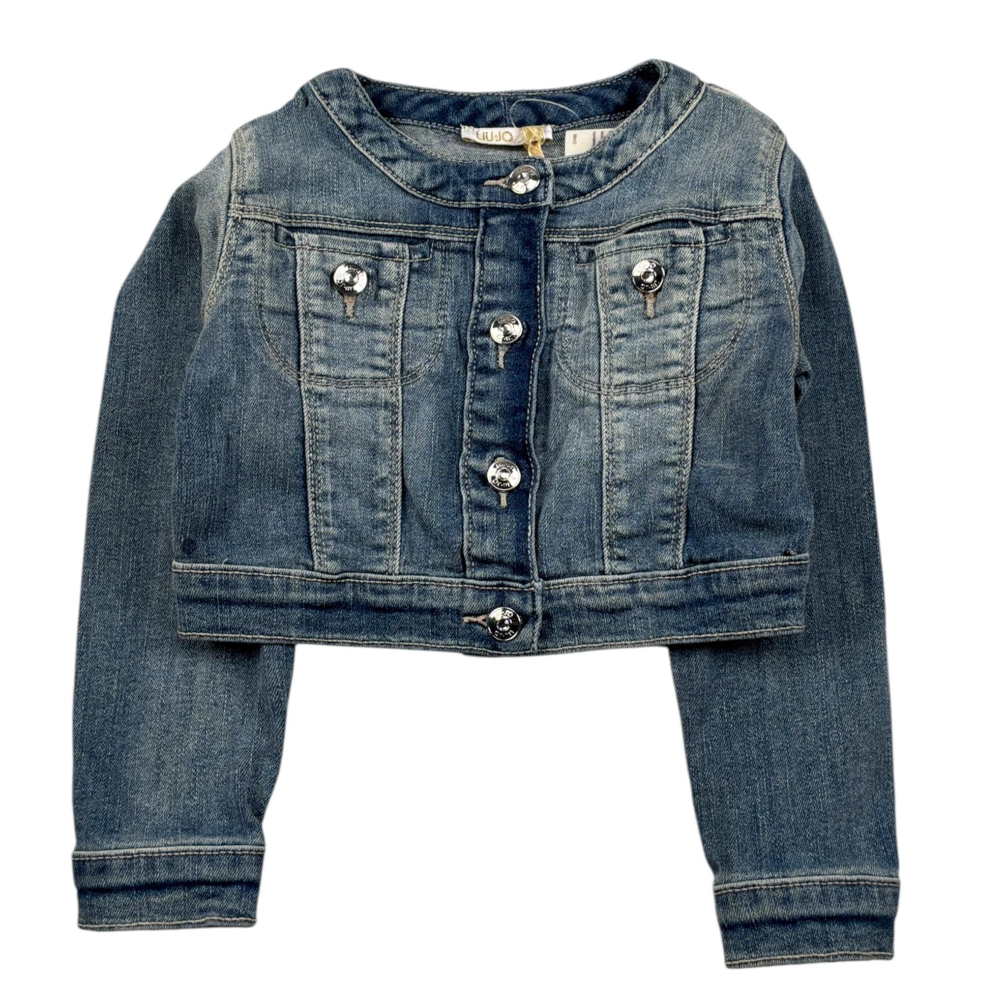 Liu Jo Giubbino In Denim tinta unita Azzurro per Bambina K17010 AZZURRO LIU JO 