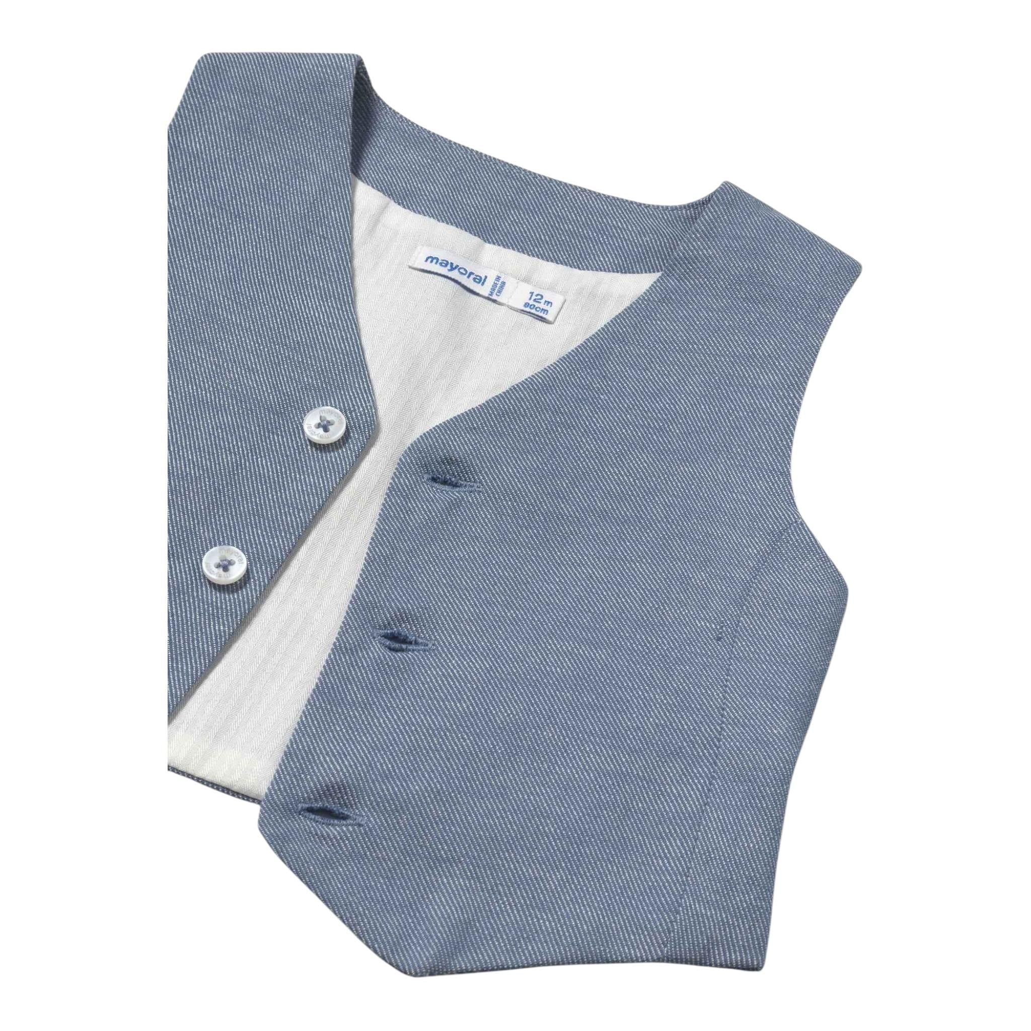 Mayoral Gilet Tinta Unita per Neonato 1394 AZZURRO MAYORAL 