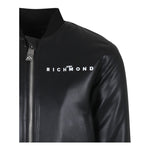 JOHN RICHMOND giubbino in ecopelle tinta unita con zip Nero per Bambino RIA24069GBJ NERO JOHN RICHMOND 