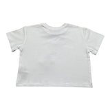 Fun & Fun T-Shirt Girocollo Tinta Unita con Stampa per Bambina FNBTS16855 BIANCO FUN & FUN 