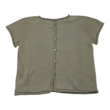 Li & Me T-Shirt Tinta Unita Girocollo Verde per Neonato