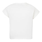 Ermanno Scervino T-Shirt Girocollo Tinta Unita con Brillantini per Bambina SFTS030 BIANCO ERMANNO SCERVINO 