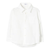 Il Gufo Camicia Manica Lunga Tinta Unita con Taschino per Bambino COACL049MF002 PANNA IL GUFO 