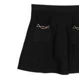 Twinset Gonna Tinta Unita con Elastico In Vita per Bambina 251GJ3QW3X NERO TWINSET 