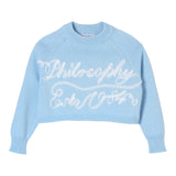 Philosophy Maglia Tinta Unita con Stampa per Bambina I9E614 AZZURRO PHILOSOPHY 