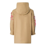 Ermanno Scervino Trench Tinta Unita con Cappuccio E Applicazioni per Bambina SFGB027 BEIGE ERMANNO SCERVINO 